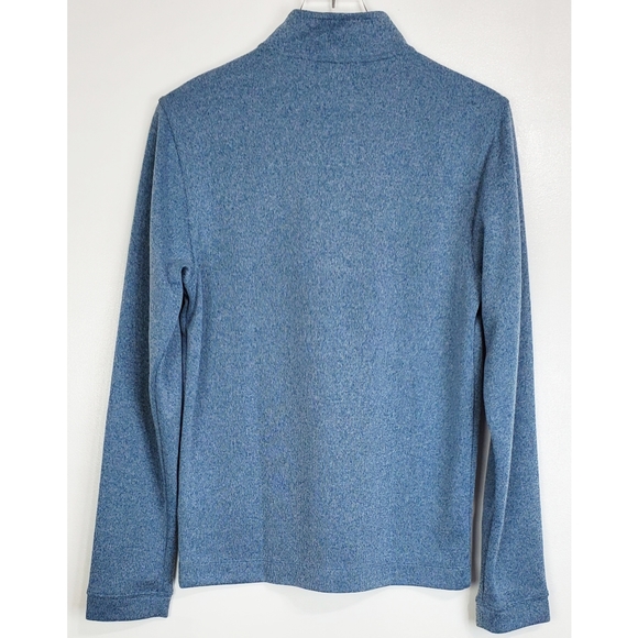 NWT Rhone commuter 1/4 zip long sleeve knit pullover sweater stellar blue marle - Picture 7 of 11